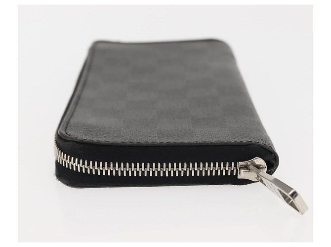 Cartera Vertical Zippy Damier Graphite LOUIS VUITTON N63095 Auth LV am9286 Damier ebene - vista 4