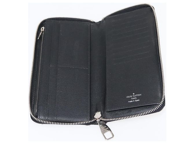 Cartera Vertical Zippy Damier Graphite LOUIS VUITTON N63095 Auth LV am9286 Damier ebene - vista 9