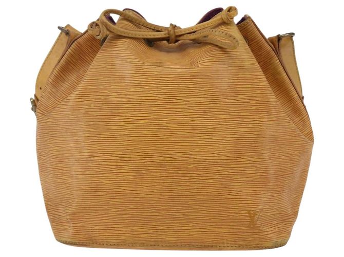 Noe LOUIS VUITTON Borsa a Spalla Petit Noé Epi Gialla M44109 LV Auth BA6681 Giallo - vista 13
