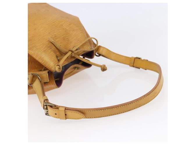 Noe LOUIS VUITTON Borsa a Spalla Petit Noé Epi Gialla M44109 LV Auth BA6681 Giallo - vista 7
