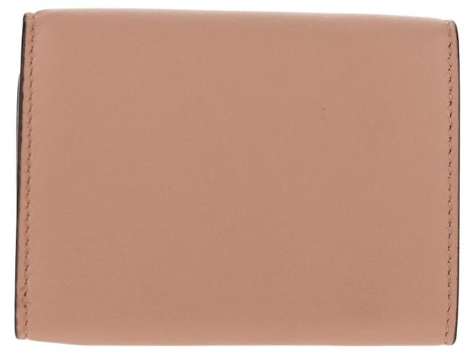 FENDI Zucca Canvas Trifold Wallet Leather Pink Gold Auth BA6630M - view 2