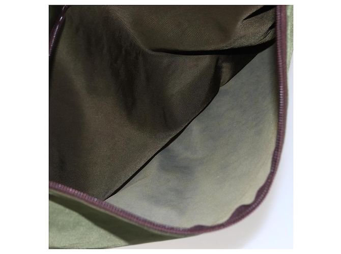 PRADA Tote Bag aus Nylon Khaki Silber authentisch bs29971 - Ansicht 11
