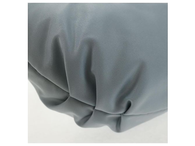PRADA Borsa a Spalla con Catena Nylon Azzurro Chiaro Argento Auth 145974M Blu chiaro - vista 16