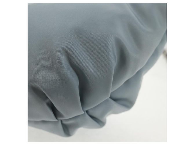 PRADA Borsa a Spalla con Catena Nylon Azzurro Chiaro Argento Auth 145974M Blu chiaro - vista 17