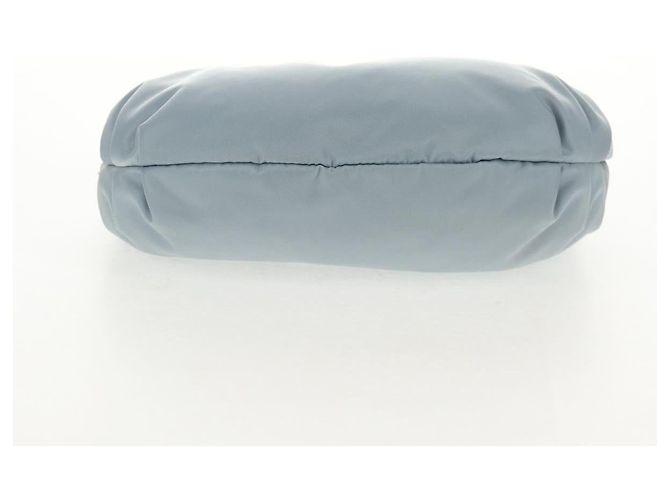 PRADA Borsa a Spalla con Catena Nylon Azzurro Chiaro Argento Auth 145974M Blu chiaro - vista 5