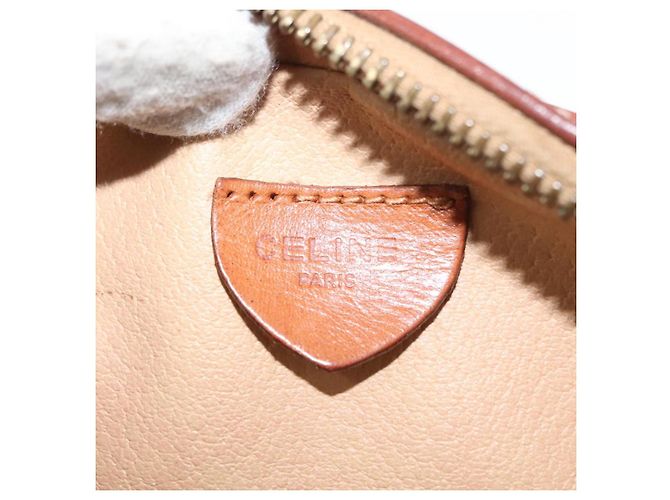 Céline Borsa a Spalla in Tela Macadam CELINE PVC Beige Oro Auth BA6725 D'oro - vista 20