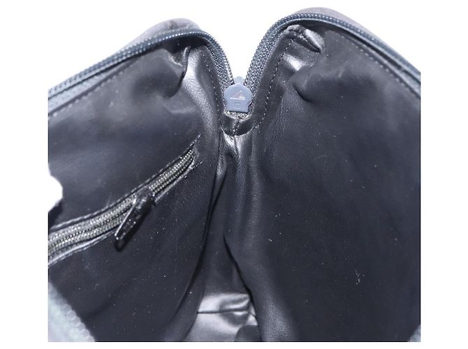 BALLY Borsa a Spalla a Catena in Pelle Nera Auth 145489 Nero - vista 18