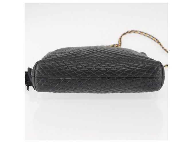 BALLY Borsa a Spalla a Catena in Pelle Nera Auth 145489 Nero - vista 5
