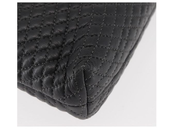 BALLY Borsa a Spalla a Catena in Pelle Nera Auth 145489 Nero - vista 9
