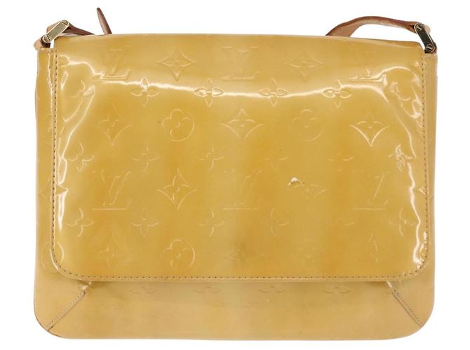 LOUIS VUITTON Borsa Thompson Street Monogram Vernis Beige M91301 LV Auth 147342 - vista 13