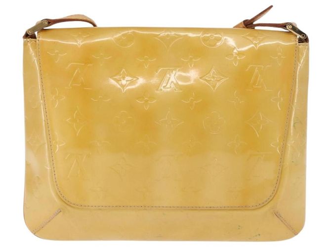 LOUIS VUITTON Borsa Thompson Street Monogram Vernis Beige M91301 LV Auth 147342 - vista 2