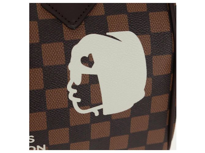 LOUIS VUITTON Bolsa Speedy Bandoulière 25 Damier Friendship N40772 Auth 140003SM Damier ebene - vista 17