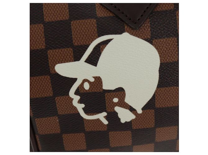 LOUIS VUITTON Bolsa Speedy Bandoulière 25 Damier Friendship N40772 Auth 140003SM Damier ebene - vista 19
