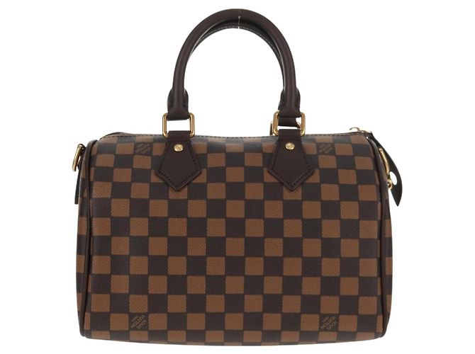LOUIS VUITTON Bolsa Speedy Bandoulière 25 Damier Friendship N40772 Auth 140003SM Damier ebene - vista 2