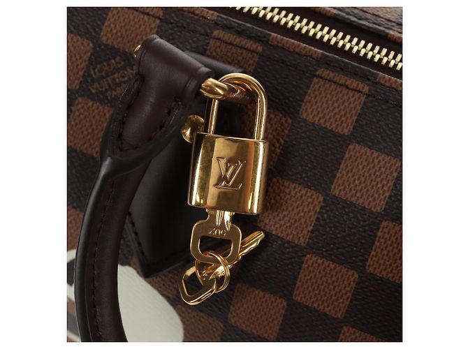 LOUIS VUITTON Bolsa Speedy Bandoulière 25 Damier Friendship N40772 Auth 140003SM Damier ebene - vista 20