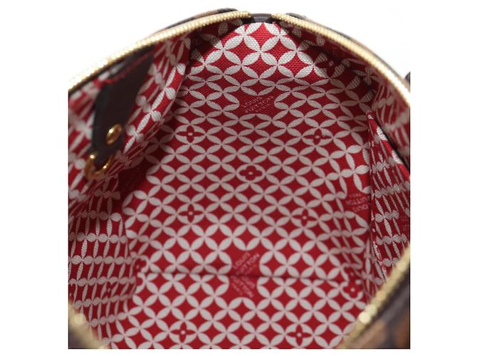 LOUIS VUITTON Bolsa Speedy Bandoulière 25 Damier Friendship N40772 Auth 140003SM Damier ebene - vista 22