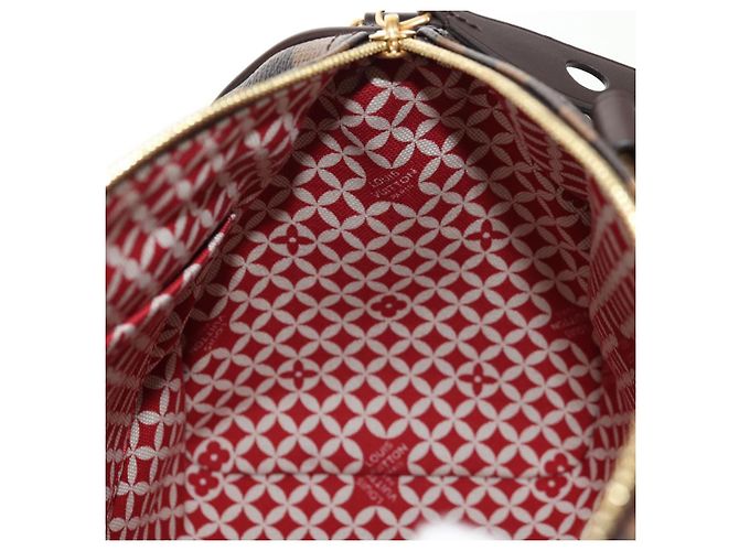 LOUIS VUITTON Bolsa Speedy Bandoulière 25 Damier Friendship N40772 Auth 140003SM Damier ebene - vista 23