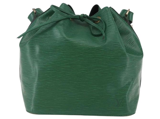 Noe LOUIS VUITTON Borsa a Spalla Petit Noé Epi Verde M44104 LV Auth 147274 - vista 13