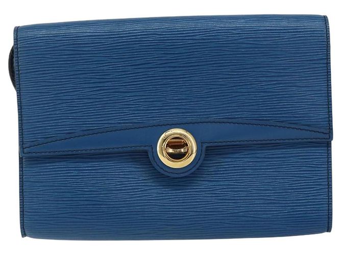 LOUIS VUITTON Epi Pochette Arche Sac à épaule Bleu M52575 LV Auth 150866 - vue 13