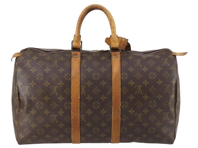 LOUIS VUITTON Borsa Boston Monogram Keepall 45 M41428 LV Auth 150933 Monogramma - vista 2
