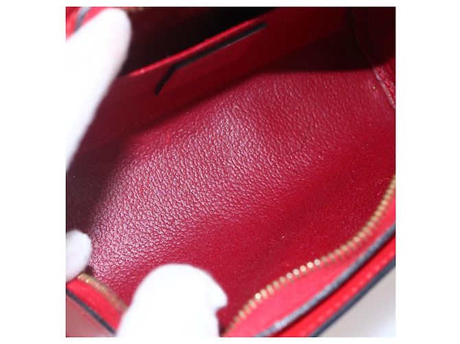 LOUIS VUITTON Pouch Epi Dauphine PM Rosso Castigliano M48447 LV Auth BA8366 - vista 10