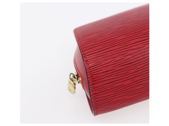 LOUIS VUITTON Pouch Epi Dauphine PM Rosso Castigliano M48447 LV Auth BA8366 - vista 14