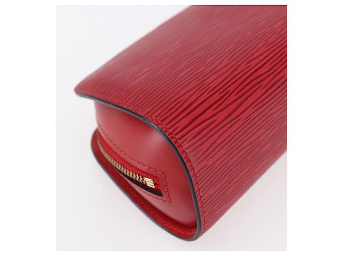 LOUIS VUITTON Pouch Epi Dauphine PM Rosso Castigliano M48447 LV Auth BA8366 - vista 16