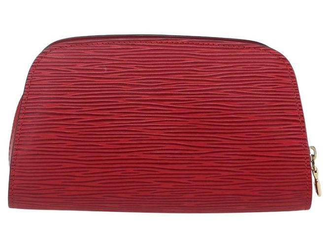 LOUIS VUITTON Pouch Epi Dauphine PM Rosso Castigliano M48447 LV Auth BA8366 - vista 2