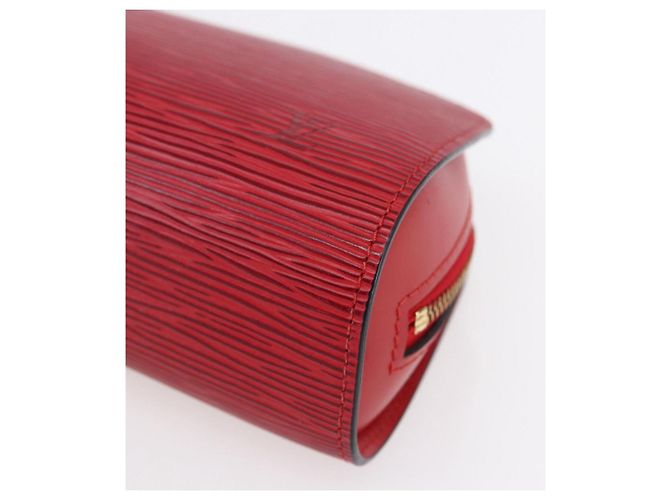 LOUIS VUITTON Pouch Epi Dauphine PM Rosso Castigliano M48447 LV Auth BA8366 - vista 7