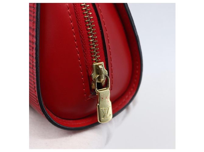 LOUIS VUITTON Pouch Epi Dauphine PM Rosso Castigliano M48447 LV Auth BA8366 - vista 8