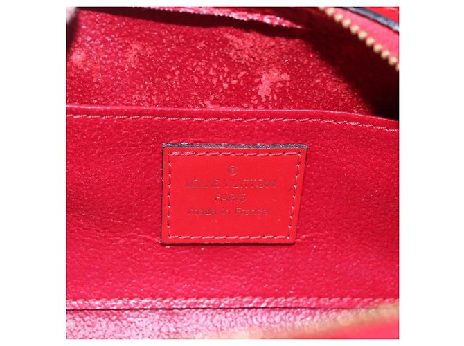 LOUIS VUITTON Pouch Epi Dauphine PM Rosso Castigliano M48447 LV Auth BA8366 - vista 9