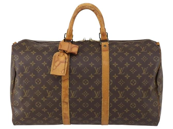 LOUIS VUITTON Borsa Boston Monogram Keepall 50 M41426 LV Auth 152782 Monogramma - vista 13