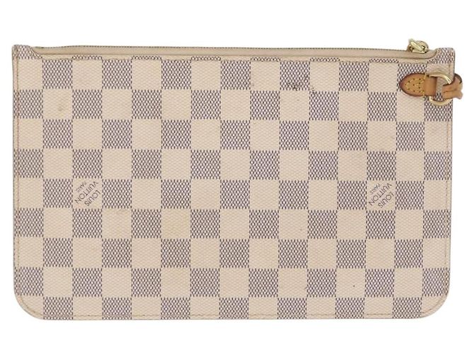 LOUIS VUITTON Pouch Neverfull MM Damier Azur Auth 153809 - vista 2