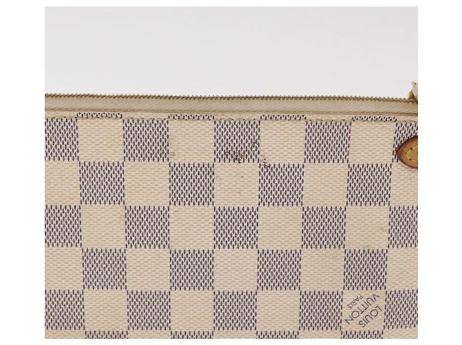 LOUIS VUITTON Pouch Neverfull MM Damier Azur Auth 153809 - vista 3