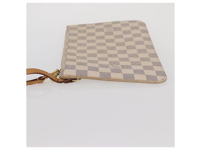 LOUIS VUITTON Pouch Neverfull MM Damier Azur Auth 153809 - vista 5