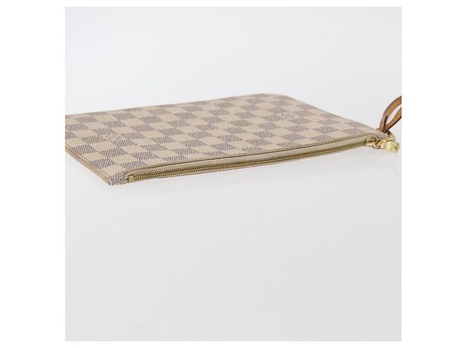 LOUIS VUITTON Pouch Neverfull MM Damier Azur Auth 153809 - vista 7