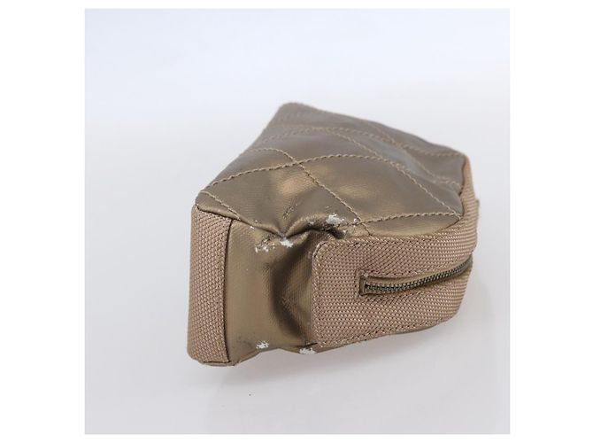 Pochette in pelle CHANEL Paris Biarritz oro CC Auth BA8468 D'oro - vista 4