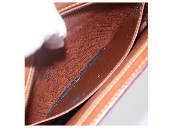 LOUIS VUITTON Pochette Uomo Epi Borsa Marrone Zipangu Oro M52528 LV Auth BA8330 - vista 10