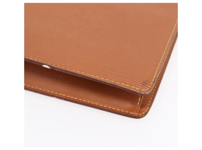 LOUIS VUITTON Pochette Uomo Epi Borsa Marrone Zipangu Oro M52528 LV Auth BA8330 - vista 15