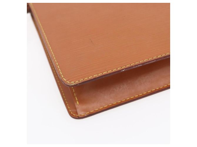 LOUIS VUITTON Pochette Uomo Epi Borsa Marrone Zipangu Oro M52528 LV Auth BA8330 - vista 16
