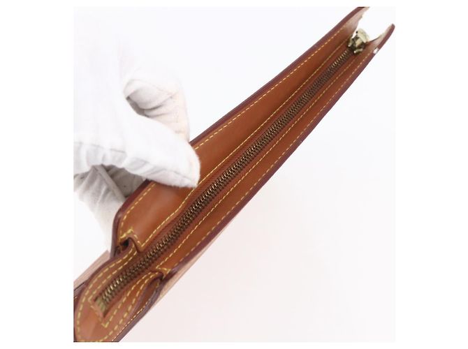 LOUIS VUITTON Pochette Uomo Epi Borsa Marrone Zipangu Oro M52528 LV Auth BA8330 - vista 5