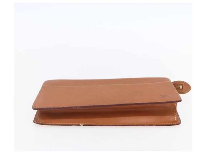 LOUIS VUITTON Pochette Uomo Epi Borsa Marrone Zipangu Oro M52528 LV Auth BA8330 - vista 6