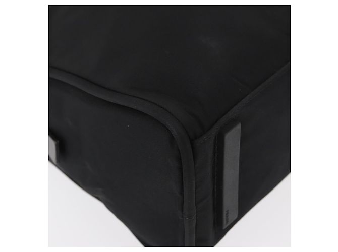 Borsa a mano PRADA in nylon nero argento Auth BA8490 - vista 15