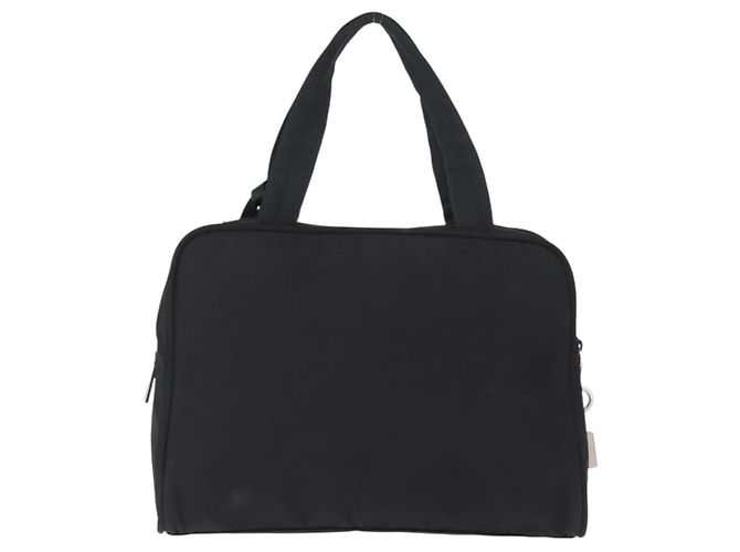 Borsa a mano PRADA in nylon nero argento Auth BA8490 - vista 2