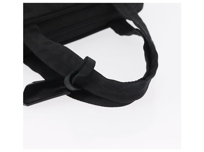 Borsa a mano PRADA in nylon nero argento Auth BA8490 - vista 7