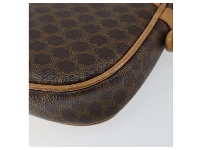 Céline Borsa a Spalla in Tela Macadam CELINE in Pelle PVC Marrone Oro Auth BA8390 D'oro - vista 15