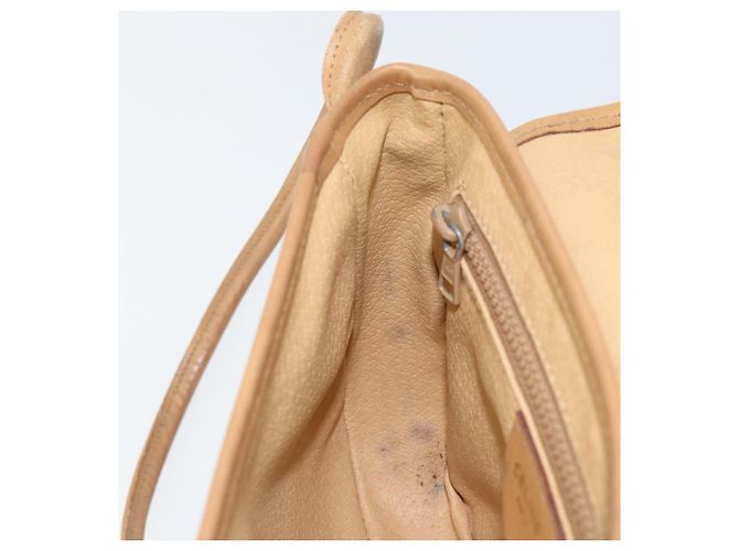 Céline Borsa a Spalla in Tela Macadam CELINE in Pelle PVC Marrone Oro Auth BA8390 D'oro - vista 21