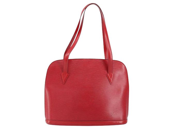 LOUIS VUITTON Borsa a Spalla Epi Lussac Rossa M52287 LV Auth 154497 Rosso - vista 13