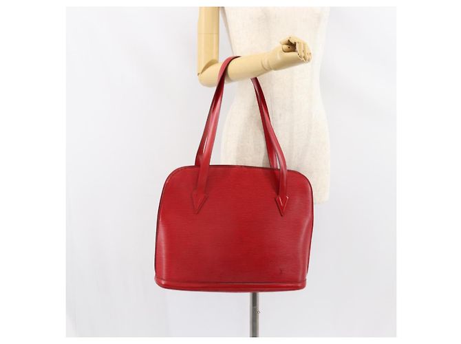LOUIS VUITTON Borsa a Spalla Epi Lussac Rossa M52287 LV Auth 154497 Rosso - vista 22