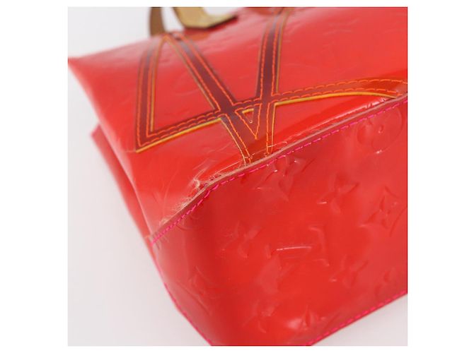 LOUIS VUITTON Borsa Reade PM Monogram Vernis Fluo Rosa Arancio M91903 Auth BA8337 Arancione - vista 14